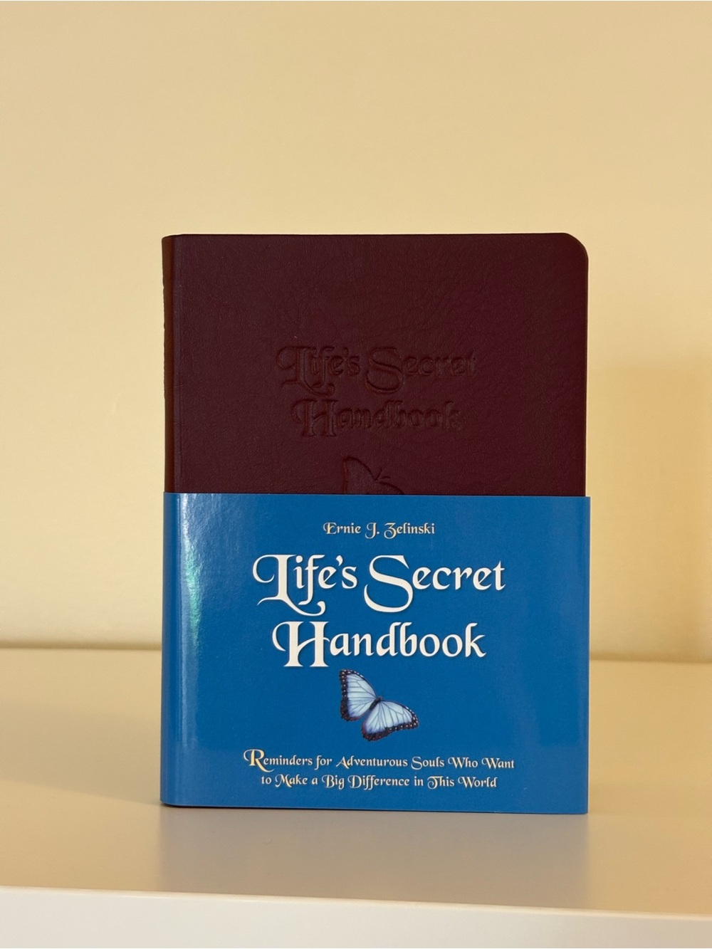 Life’s Secret Handbook Ernie J. Zelinski Signed Leather Bound Book